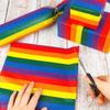 1set/20pcs Rainbow Tissue Paper Colourful Striped Art Tissue Paper Colourful Gift Wrapping Paper,20x26 Inch