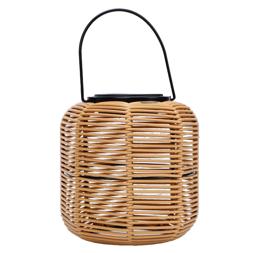 Solar Lantern for Outdoor Water Proof Hanging Plastic Rattan Light Decoration for Camping Garden Yard Pathway Patio