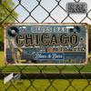 D Flatpc Decorative Purposes Solely Vintage Aluminum SignChicago Blues Bar StyleVintage Metal DecorationDecorative Plaque