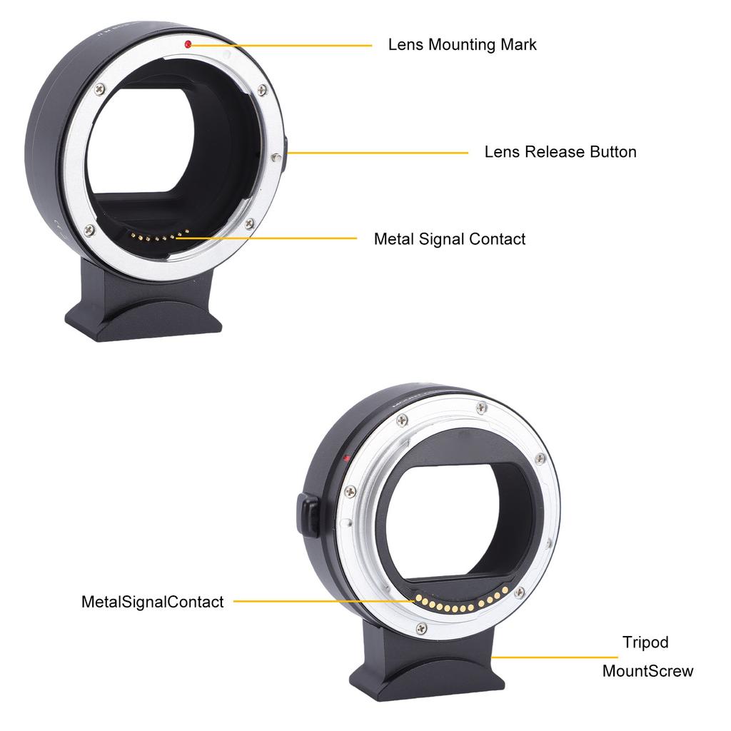 EF to R Mount Adapter Auto Focus Lens Mount Adapter Converter Rings Compatible with EF EF S Lens Fit for R R5 R6 R7