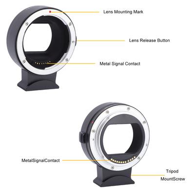EF To R Mount Adapter Auto Focus Lens Mount Adapter Converter Rings Compatible with EF  EF S Lens Fit for R  R5  R6  R7