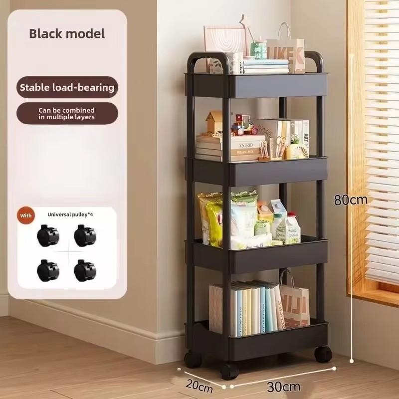 Multi-Purpose Storage Shelf with Open Design for Organizing Kitchen Supplies, Books, and Snacks