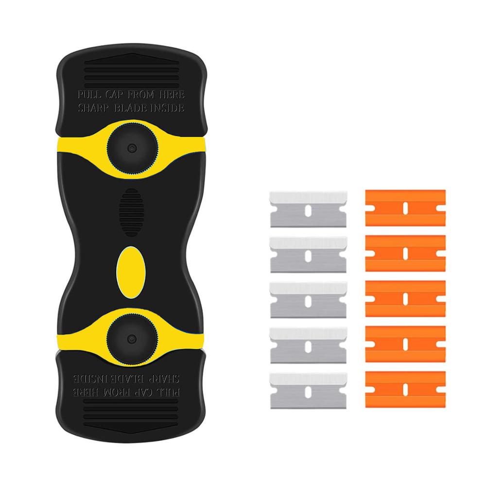 Razor Scraper Blade Tool Car Window Glass Stovetop Vinly Film Sticker Tint Glue Cleaner Phone Tablet Phone Sreen Squeegee Knife