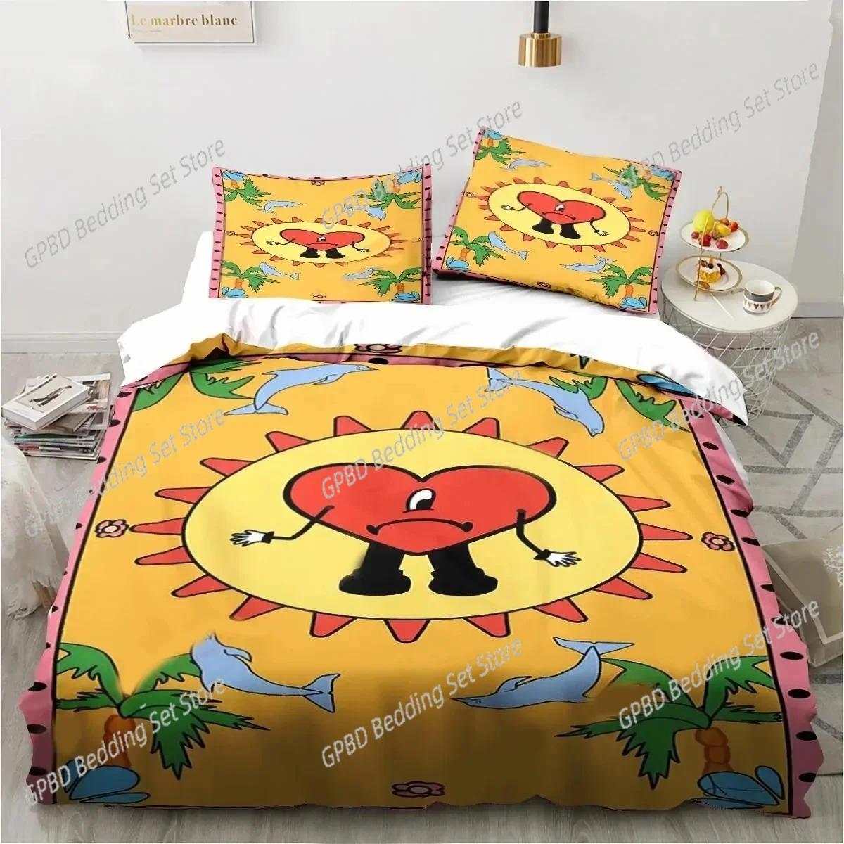 

Comforter 3D Funny Bad Bunny Un Verano Sin Ti Bedding Set Bedroom Soft Modern S Comefortable Quilt Comforter (quilt)-EU Single(135*200cm)3pcs