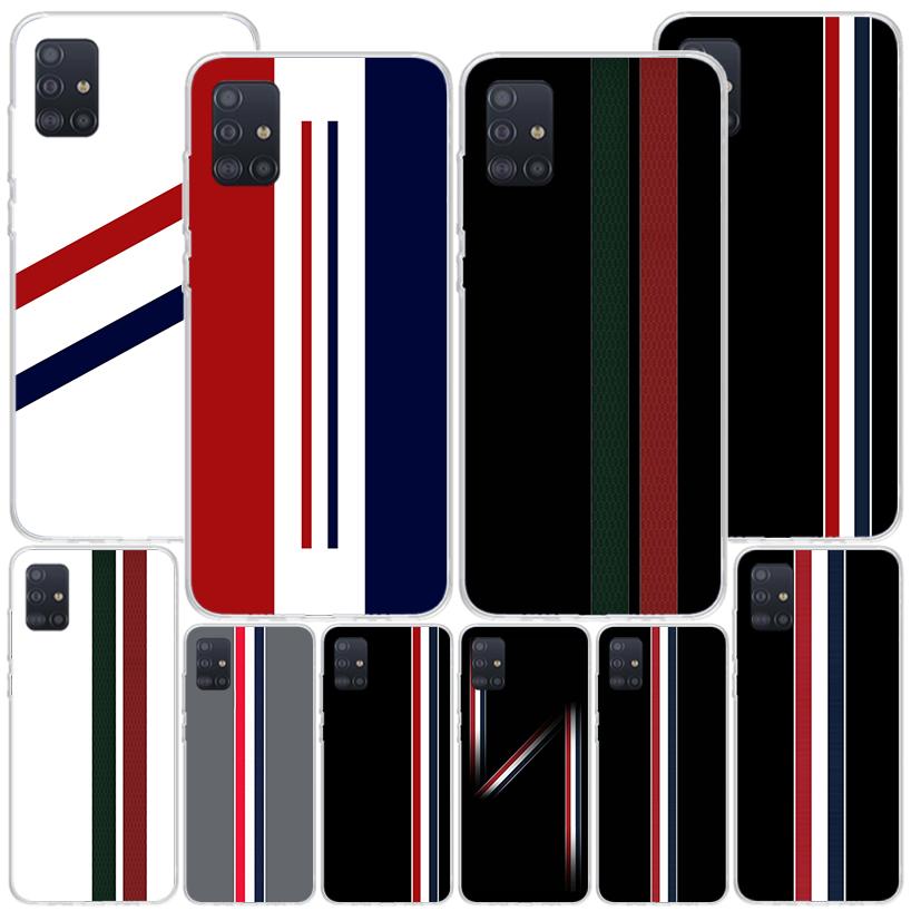 Luxus Sportlinie Coole Streifen Handyhülle Für Samsung Galaxy A52 A32 A22 A12 A51 A31 A50S A30S A20S A10S Note 20 Ultra 10 Plus
