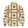 Men's Casual Quarter-Zip Stand Collar Sweatshirt with Christmas Print, Holiday Pullover