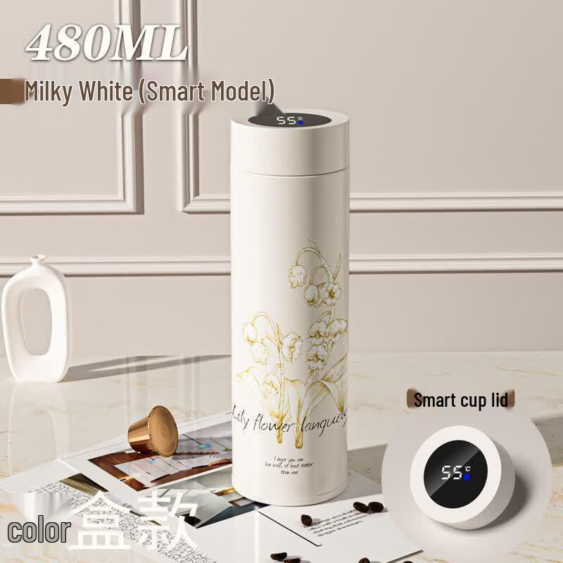Youluo Smart Temperature Display 316 Stainless Steel Vacuum Flask