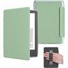 Funda Kindle 6 Pulgadas Acrílico Transparente con Correa de Mano para 11ª Gen 2022 2024 Verde Matcha