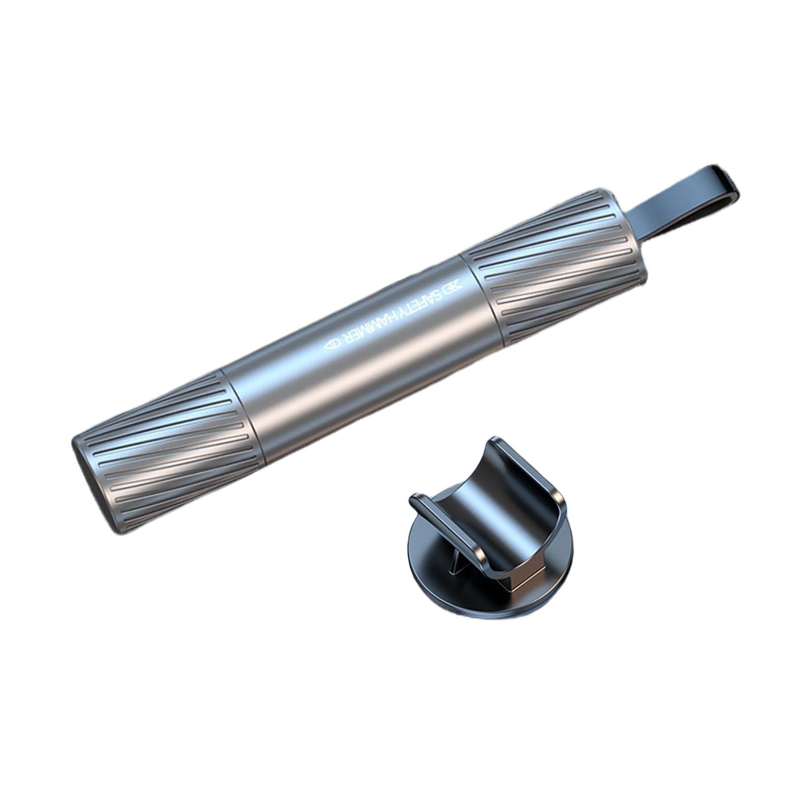 

Автомобильный аварийный молоток Резак для ремня безопасности и Стеклобой Незаменимый инструмент для аварийного побега Автомобильный молоток для эвакуации для транспортного средства серебряный