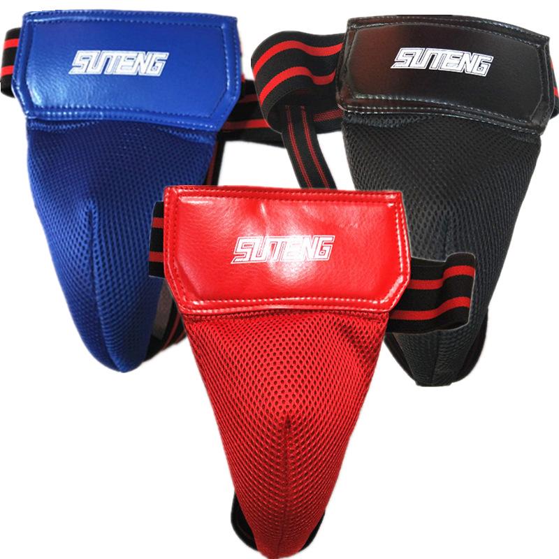 Sagitar PU Leather Groin Protector for Boxing  Taekwondo