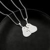 Love Hugs Love Kiss Small Animal Couple Pendant Titanium Steel Necklace Men's Necklace