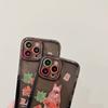 Radish Rabbit Shell For Iphone 13 14 Pro Max 11 12 Promax Stand Holder Cartoon Bunny Ins Protector Phone Case Conque