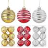 12pcs Creative Christmas Ball Delicate Hanging Ornament DIY Supplies Christmas Tree Pendant  Wedding