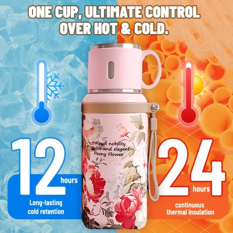 Good-looking 316 Stainless Steel with Insulated Bottle Cup and Suitable for Camping, Cycling, Office and Home-Four Seasons Drinks