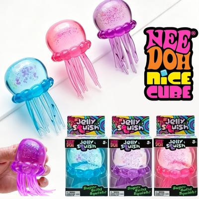 NOVÁ medúza Needoh Squishy hračka Netoxická Hra ve vodě k dispozici, Měkká hračka na uvolnění stresu Roztomilá Léčivá Hračka na mačkání Senzorická Uklidňující hračka