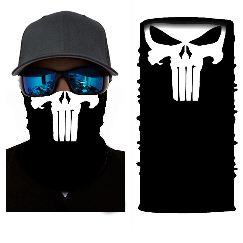 Xunhui Skull Sports Neck Warmer: Seamless Outdoor Cycling Face Mask & Sun Protection Headscarf