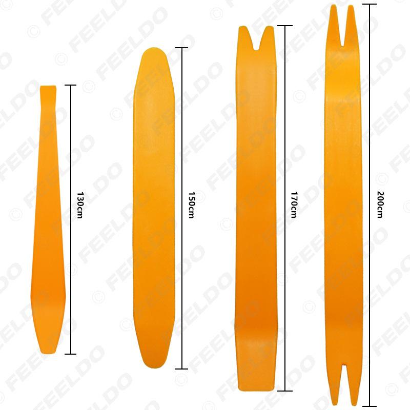 4-Piece Anti-Scratch Car Stereo/DVD Navigation Removal Tool Set