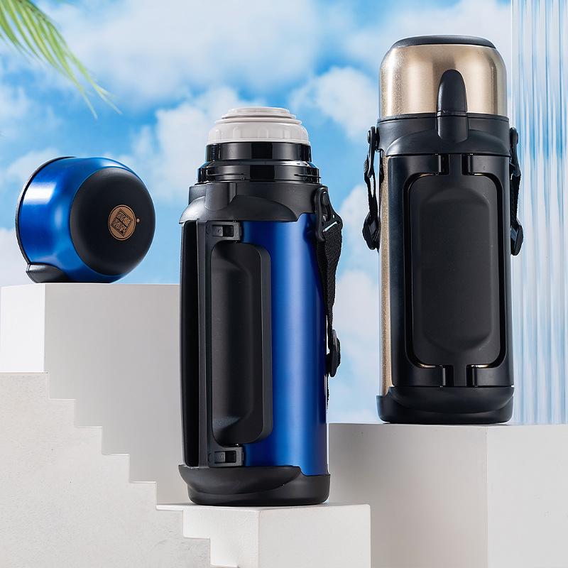 1500ML Stainless Steel Thermos Flask - Large Capacity, Portable for Car & Home Use