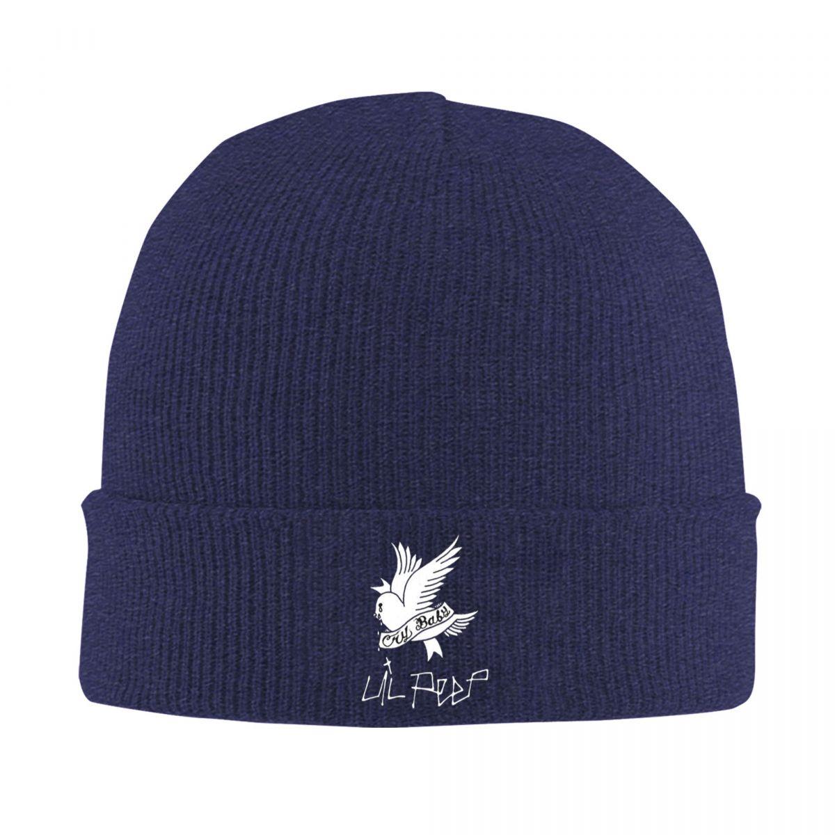 

Logo Lil Peep Warm Knitted Cap Winter Knit Bonnet Hat Skullies Beanies Hip Hop Caps for Unisex One Size