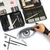 70 STÜCKE Neues Eisenkasten Skizzenbleistift Set, Malbleistift Werkzeug Set Kunstbedarf für Künstler Malzubehör Malzubehör