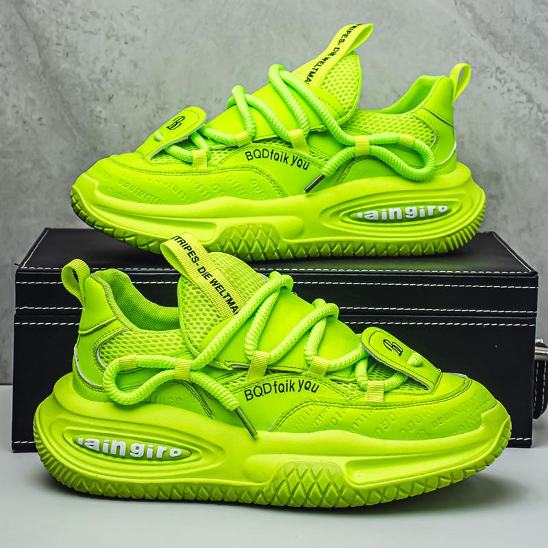 Men's Casual Shoes 2025 New Non-slip Fashion Sports Shoes All-match Men's Shoes Wear Resistant Thick Sole Increase Tide Shoes