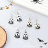 New Cute Cartoon Halloween Earrings Metal Oil Drop Ear Hooks Personalized Fun Stud Earrings Accessories