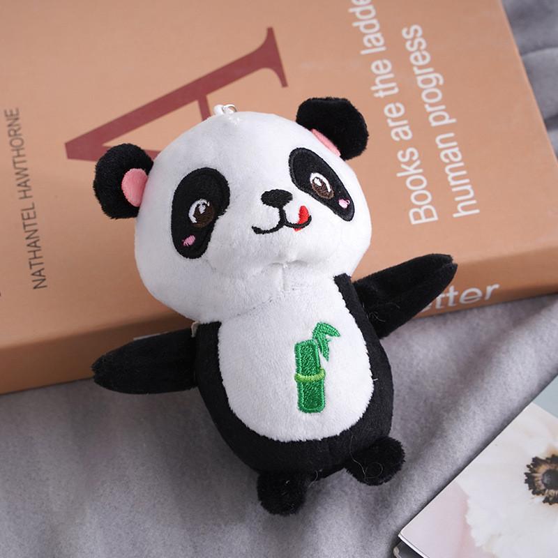Cute Panda Plush Key Accessory Charming Soft Toy For Bags And Keys 12cm