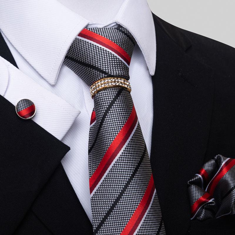 Direct Supply New Plaid Striped Flower Multicolor Men'S Tie Set