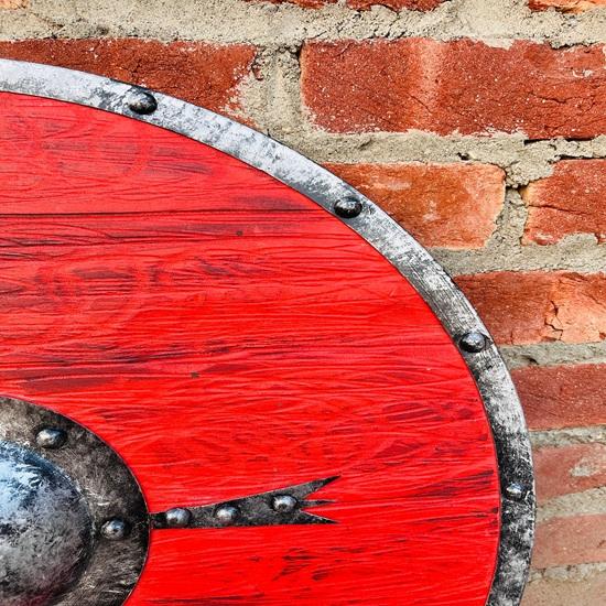 60.96 Cm Ragnar Lothbrok Authentic Battleworn Viking Shield Medieval Round Wooden Shield Wall Art Shield Best Gift