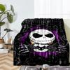 The Nightmare Before Christmas Theme Printed Blanket - Perfect for Couch, Bed, Travel & Outdoor Use | Machine Washable, Cozy & Durable.