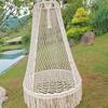 Bohemian Handmade Tassel Hanging Chair for Indoor/Outdoor Use