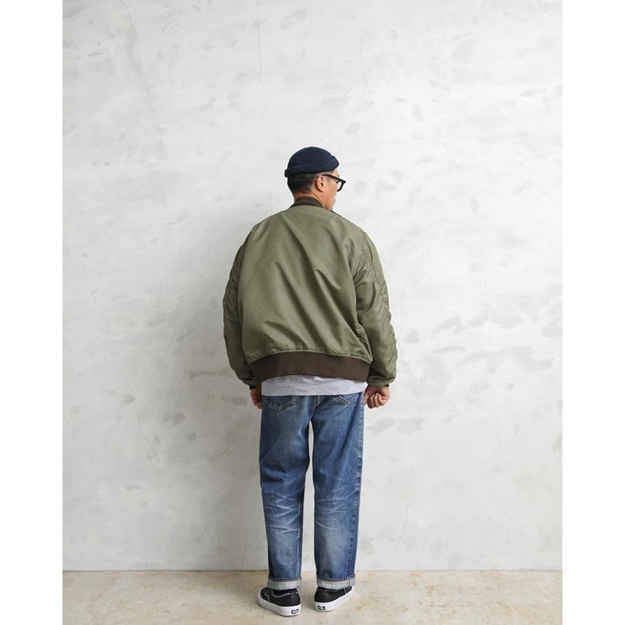 WAIPER US Military Flight OD 36 Inc. L-2 Jacket, MIL-J-5391 Model, (WP19) (Size (S) OD)