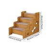 Pet Stairs Dog Stair For High Bed Portable Lightweight Wooden Pet Stair For Couch Bed Anti-Slip Slope Steps Sofa Beside The Bed
