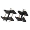 2Pcs Black Watch Movement Holder Metal Watch Repair Accessory Watchmaker Accessory  for Business Use