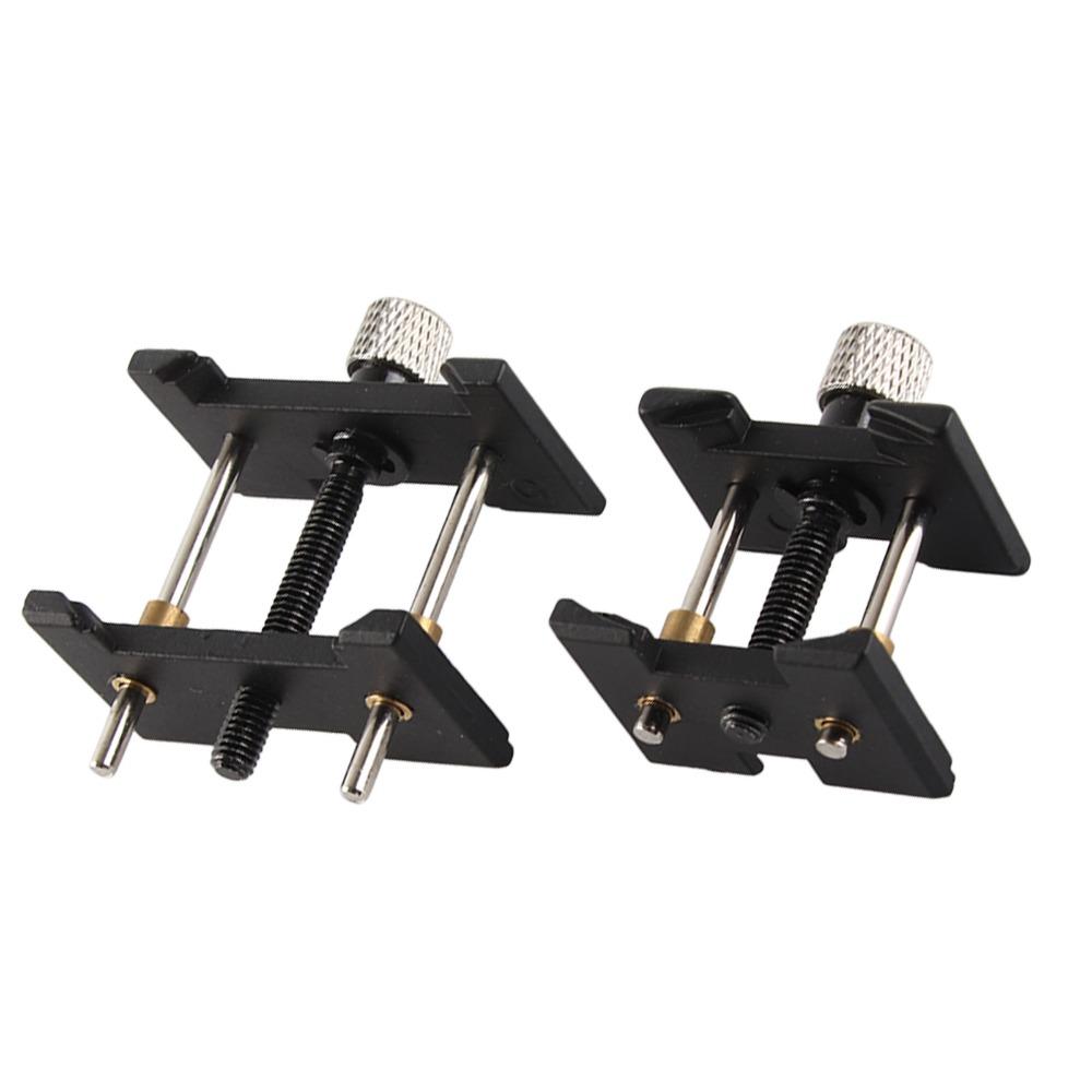 2Pcs Black Watch Movement Holder Metal Watch Repair Accessory Watchmaker Accessory  for Business Use