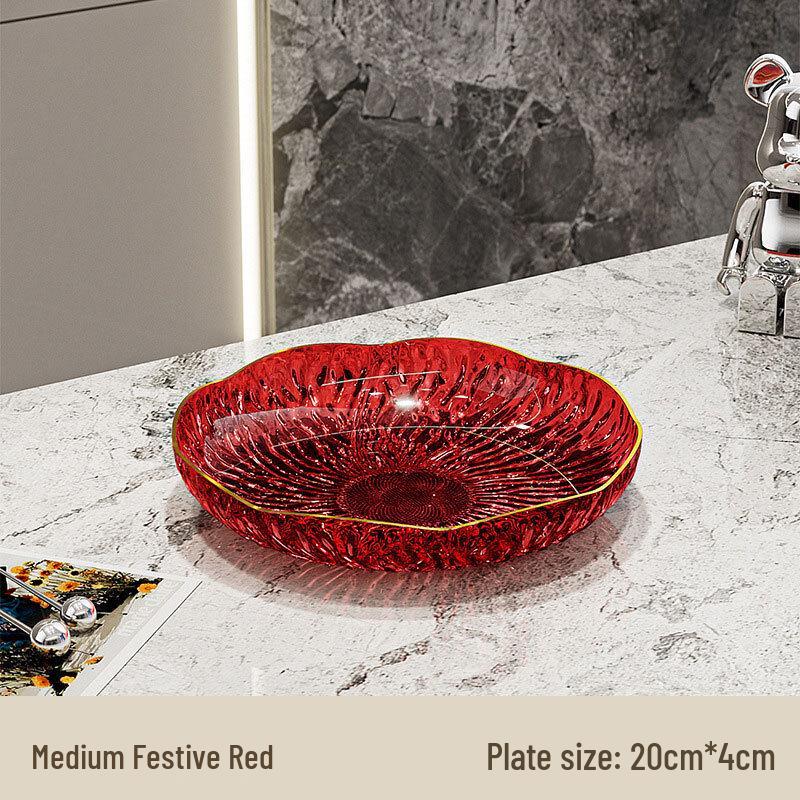 Deouxingguang PET Plastic Petal Fruit Plate