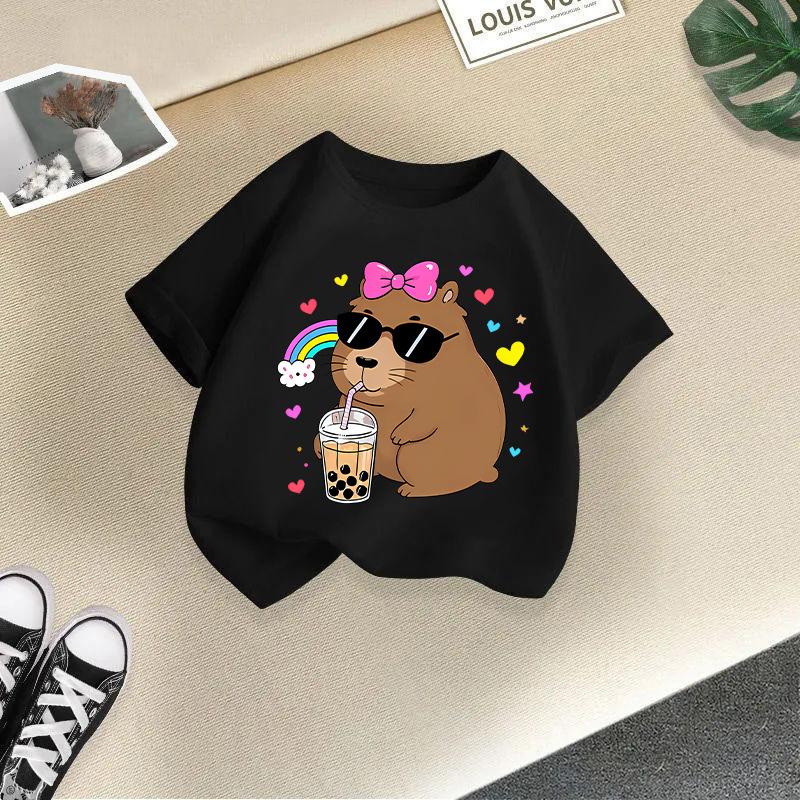 Children's Casual Short-sleeved T-shirt - Summer Girls' And Boys' Fashionable And Cute T-shirt