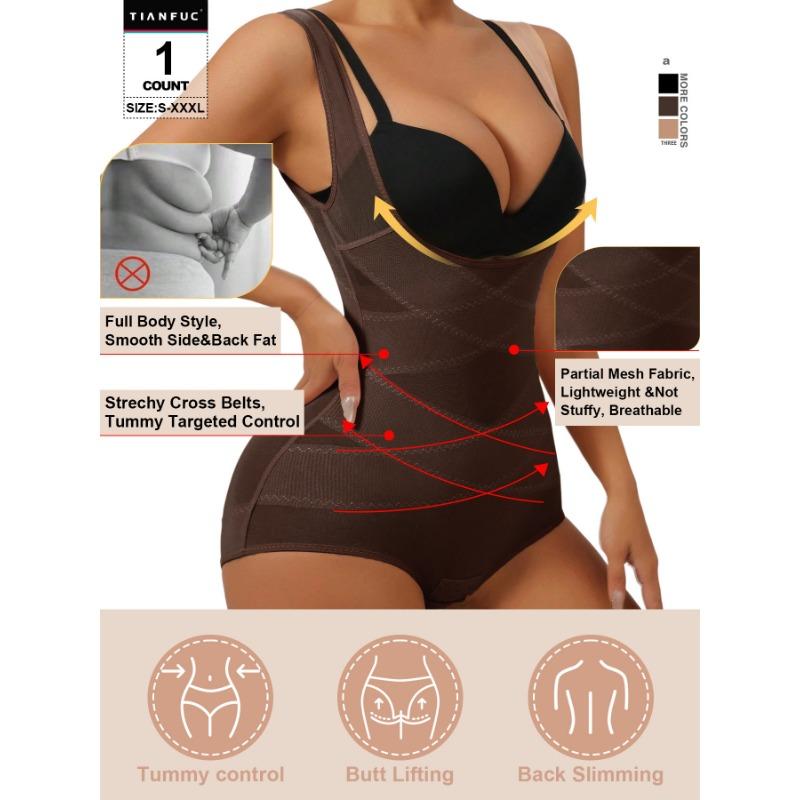 Plus Size Thin Butt Lifting Tummy Control One Piece Bodysuit Shapewear