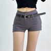 A Line Shorts Women Summer Hot Girls Slim Design High Waist Retro Basic Black All-match Trendy Casual Females