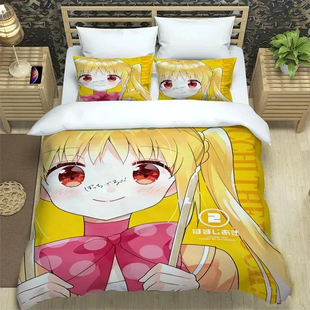 3D Print Anime Bochi the Rock Kesoku Bplus Beding Set Bedrom Soft Modern Bedspreads Comefortable Soft durable Quality Duvet Cover Quilt Pilowcase