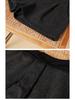 High-Waisted Women's Woolen Bootcut Shorts - Plus Size, Autumn/Winter, Loose Fit, Slimming, 200 Jin