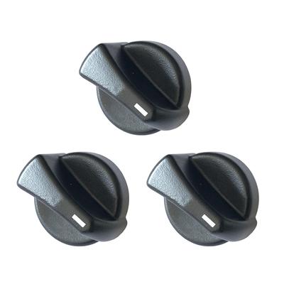 3 X AC Heater Control Knobs 121-0001-000 For Peterbilt 330 335 379 387 1987-2011