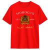 Kingdom of Morocco Est 1956 T Shirt for Unisex Cotton Casual TShirt Round Neck  Tees Short Sleeve Tops Graphic Printed