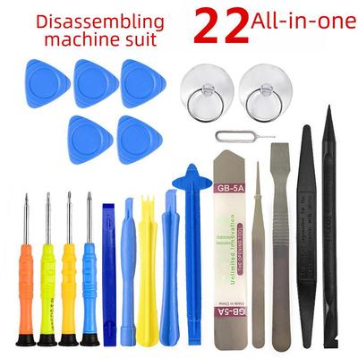22-in-1 Mobile and Tablet Disassembly Tool Kit: Includes Pry Bars, Tweezers, and More
