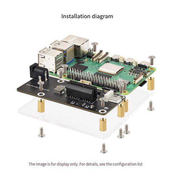

1 Set US Standard Black PCB for Raspberry Pi 5: FFC to Standard AC110V Other