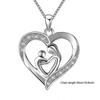 Women Heart Necklace Unique Gift Party To My Daughter Love Mom Heart Necklace