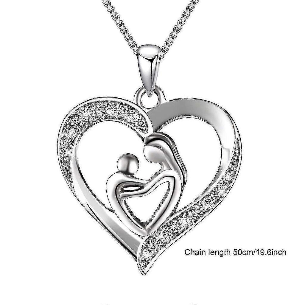 Women Heart Necklace Unique Gift Party To My Daughter Love Mom Heart Necklace