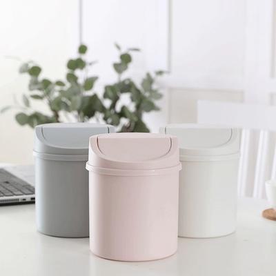 Mini Masaüstü Kutusu Küçük Çöp Kutusu Kapağıyla Tüp Yatak Odası Çöp Kutusu Çöp Kutusu Temiz Çalışma Alanı Depolama Kutusu Ev Masası