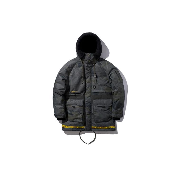 Li Ning Down Jacket Men s Green Camouflage AYMP099-1 M