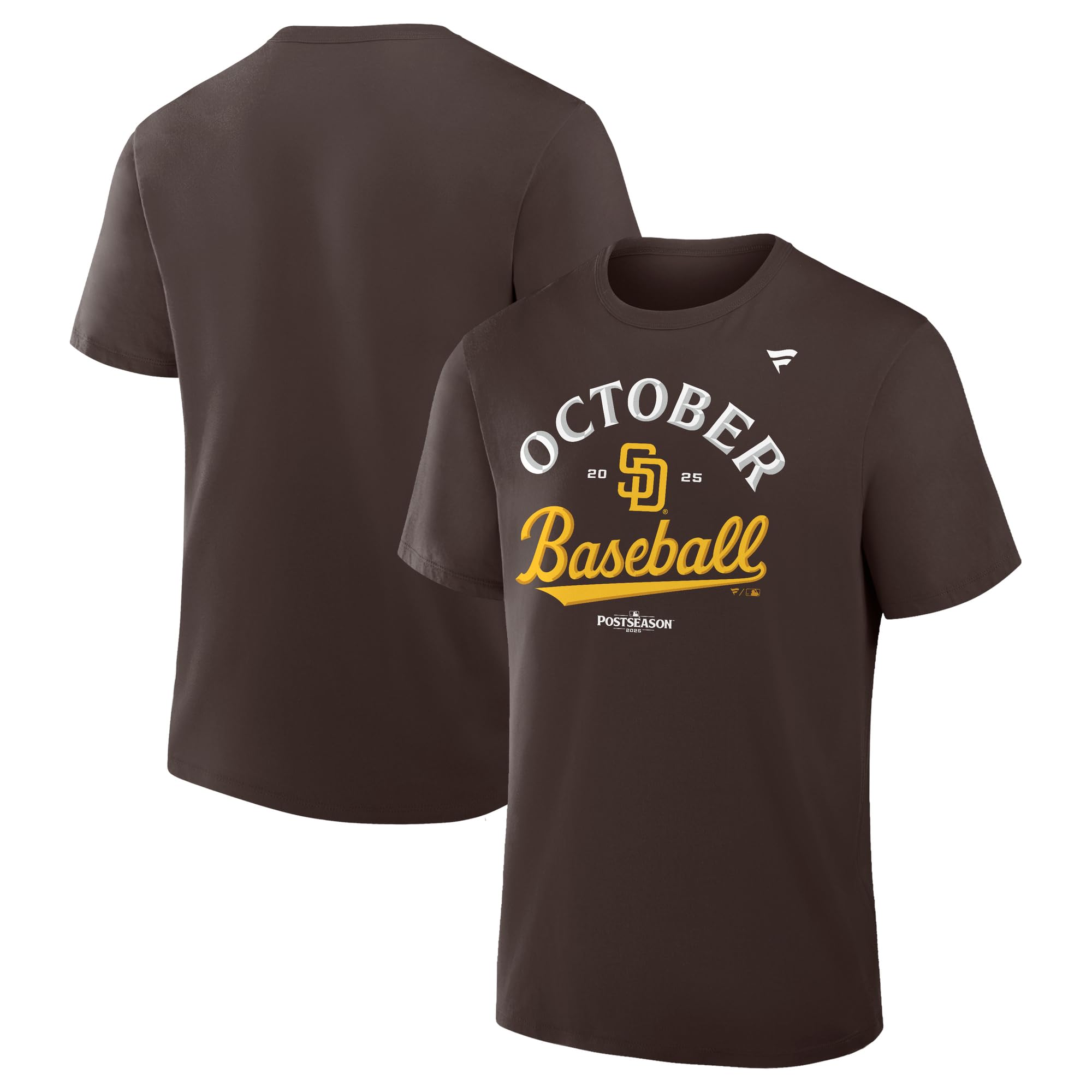 [Fanatics] Fanatics 2025 MLB Postseason San Diego Padres Locker Room T-Shirt ML25AS155 BROWN (BRN)